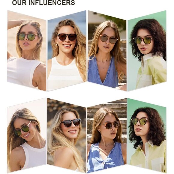 Retro Round Polarized Sunglasses Women Men UV400 TAC Trendy Vintage main image 5